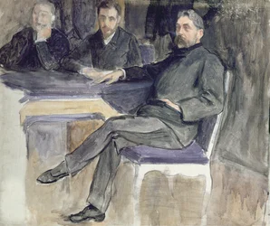 Estudio para un retrato de Stéphane Mallarmé (1842-98) y sus amigos de 